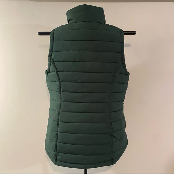 Nautica Lightweight Water Resistant Green Full Front Zip Puffer Vest Size M - Picture 2 of 6